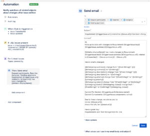jira automated requirements
